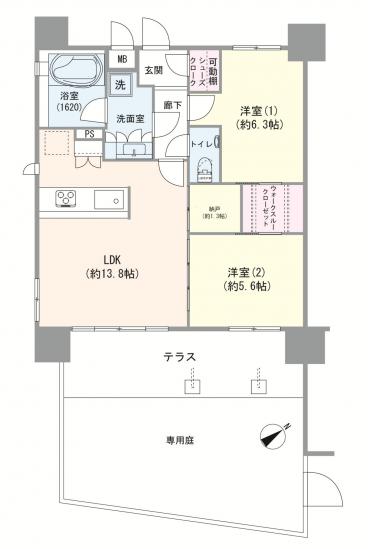 ミオカステーロ南浦和公園通り-1-間取図(平面図)