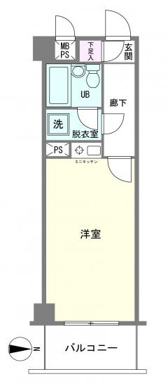 ライオンズマンション蕨第2-1-間取図(平面図)