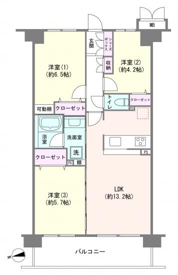 アーベントハイム戸田公園ANNEX-1-間取図(平面図)