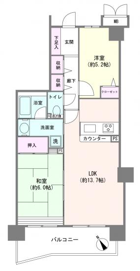 サンクレスト川口-1-間取図(平面図)