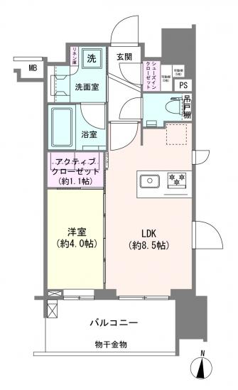 デュオヴェール川口芝テラス-1-間取図(平面図)