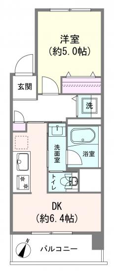 南浦和ローヤルコーポ-1-間取図(平面図)