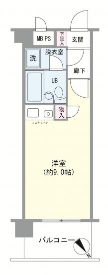 ライオンズシティ蕨-1-間取図(平面図)