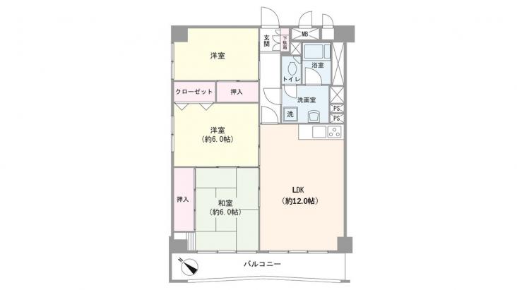 ハイマート行徳-1-間取図(平面図)