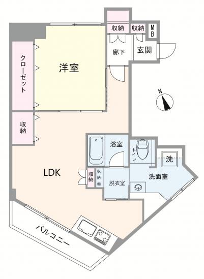 津田沼サニーマンション-1-間取図(平面図)