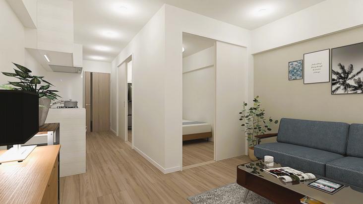 市川ファミリー第一マンション-2-完成予想図(内観)