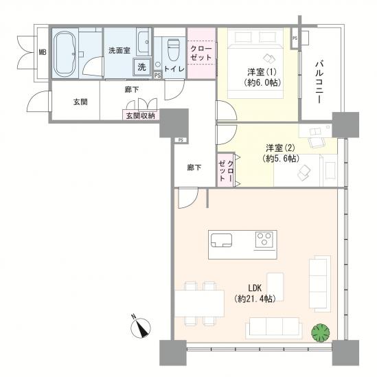 ガレリア・サーラ-1-間取図(平面図)