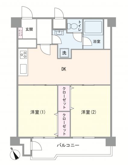 船橋ファミリーマンション-1-間取図(平面図)