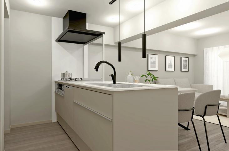 小栗原住宅２号棟-5-完成予想図(内観)