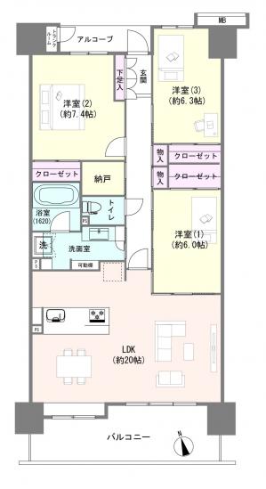 プリズム-1-間取図(平面図)