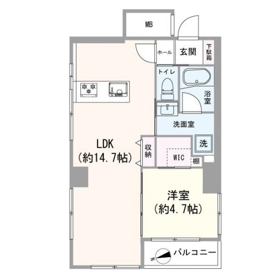 パラシオン高円寺-1-間取図(平面図)