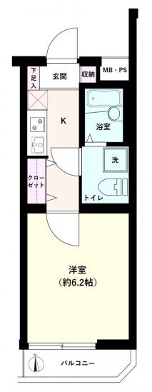 ル・リオン中野白鷺-1-間取図(平面図)
