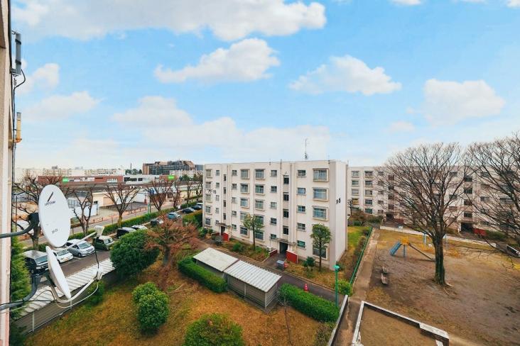 多摩川住宅ハ棟 14号棟-13-眺望