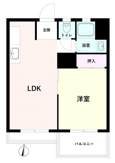 梅丘アイワマンション-1-間取図(平面図)