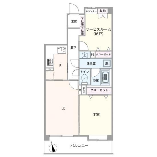 朝日パリオ西武柳沢-1-間取図(平面図)