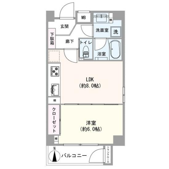 キャッスルシティ井荻駅前-1-間取図(平面図)