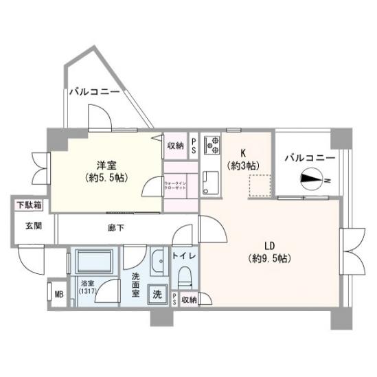 グランシティ西荻窪-1-間取図(平面図)