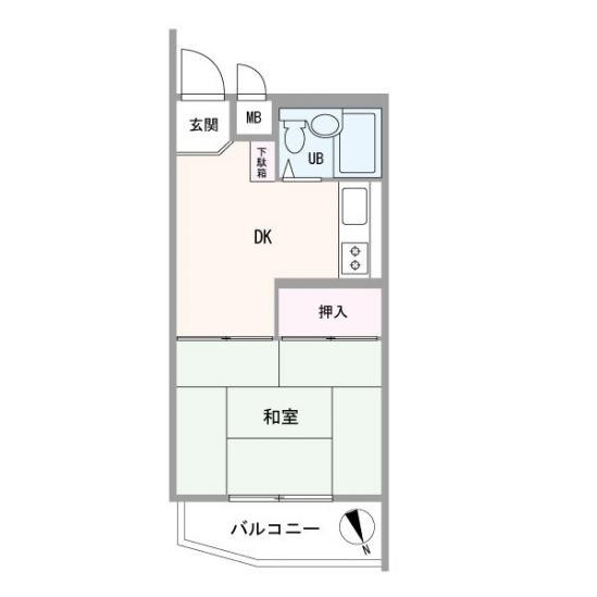 GSハイム西調布-1-間取図(平面図)