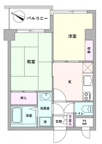 ライオンズマンション仙川-1-間取図(平面図)