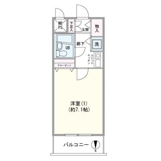 ライオンズプラザ府中・是政駅前-1-間取図(平面図)