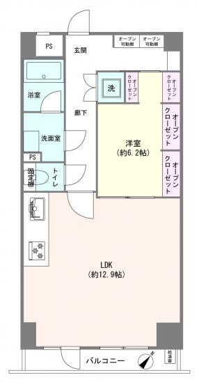 井の頭マンション-1-間取図(平面図)