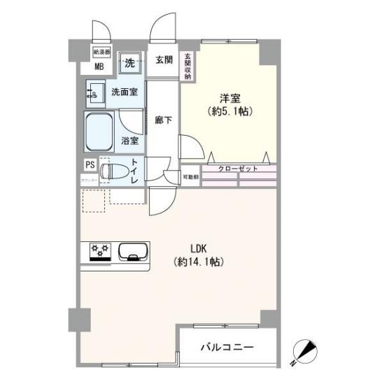 ルーバンハイツ武蔵野-1-間取図(平面図)