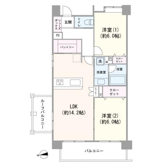 ファミール三鷹グランデージ-1-間取図(平面図)