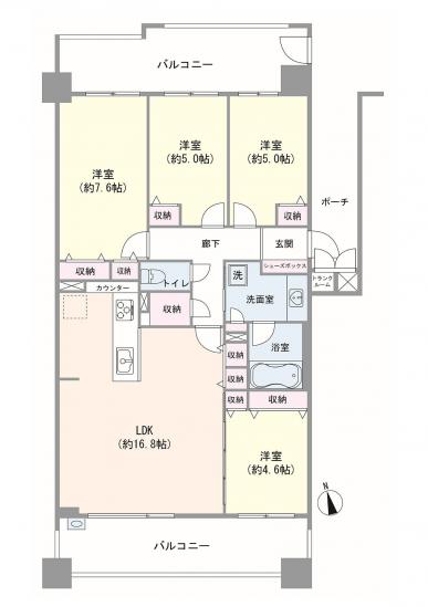 イオシス吉祥寺-1-間取図(平面図)