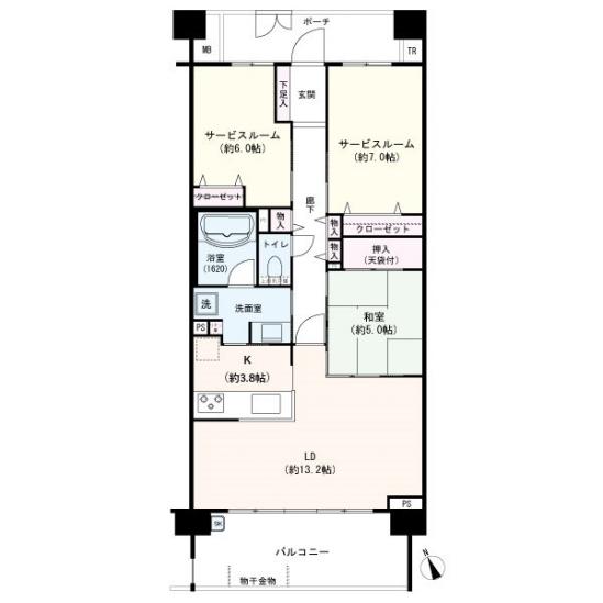 イニシア千住曙町-1-間取図(平面図)