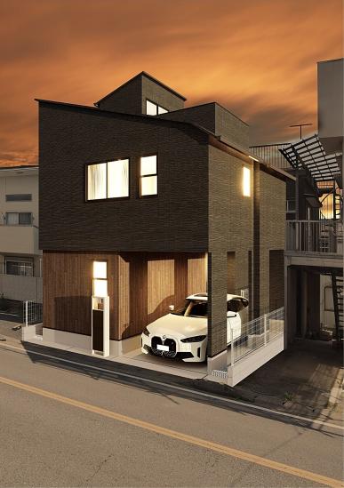 柏市大塚町新築戸建-0-外観パース図