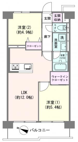 いづみハイツ柴又-1-間取図(平面図)