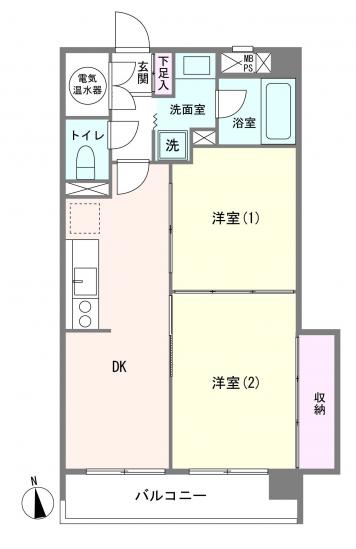 ライオンズマンション五反野-1-間取図(平面図)