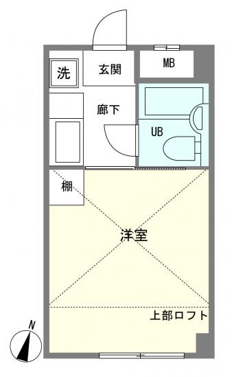 ペルレ五反野-1-間取図(平面図)