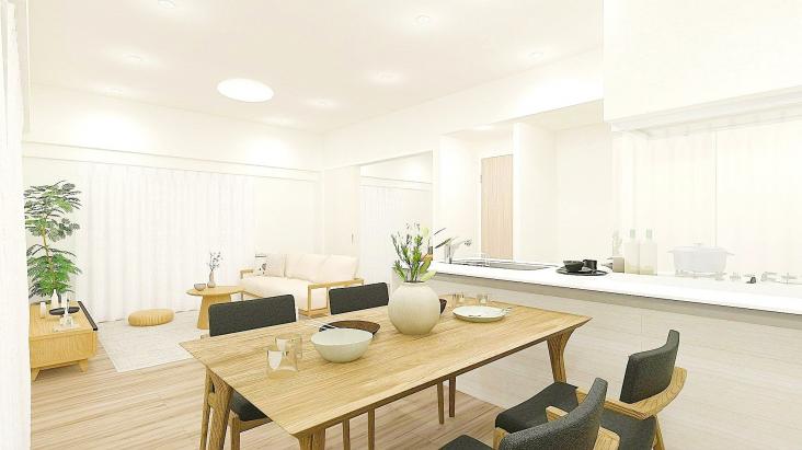 ロータリーパレス北千住-0-完成予想図(内観)