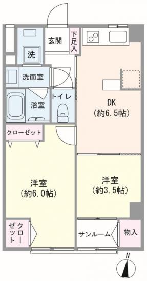サンパレス青戸-1-間取図(平面図)