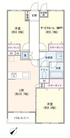 パークステージ綾瀬-1-間取図(平面図)