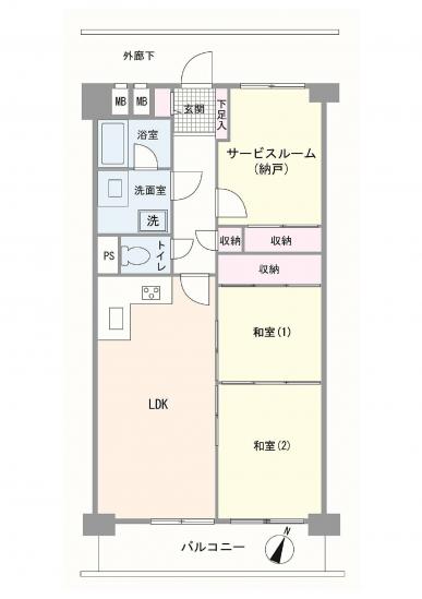 シーアイマンション碑文谷-1-間取図(平面図)