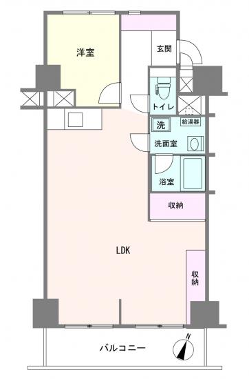学芸大ハイツ-1-間取図(平面図)