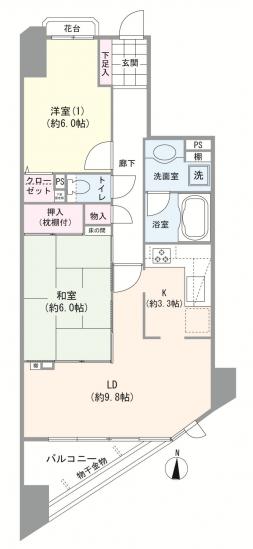 ザ・バーデン川口西青木-1-間取図(平面図)