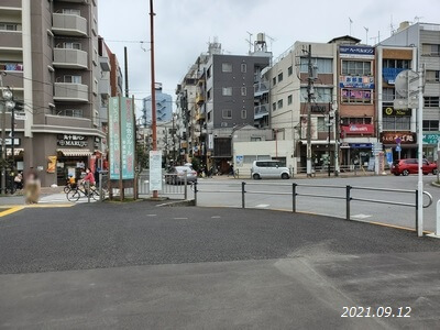 板橋駅西口 交通広場から西口地区方面