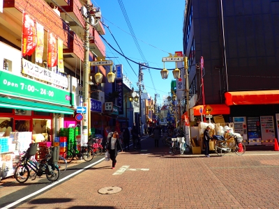 池上駅前通り商店街の様子