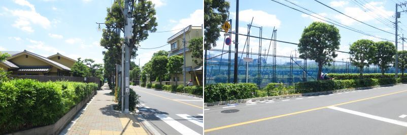 夕日の武蔵境住宅街 