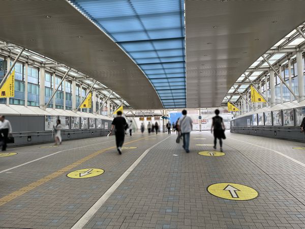 田町駅東口（芝浦口）側の街並み