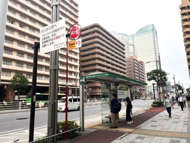 豊洲方面への街並み