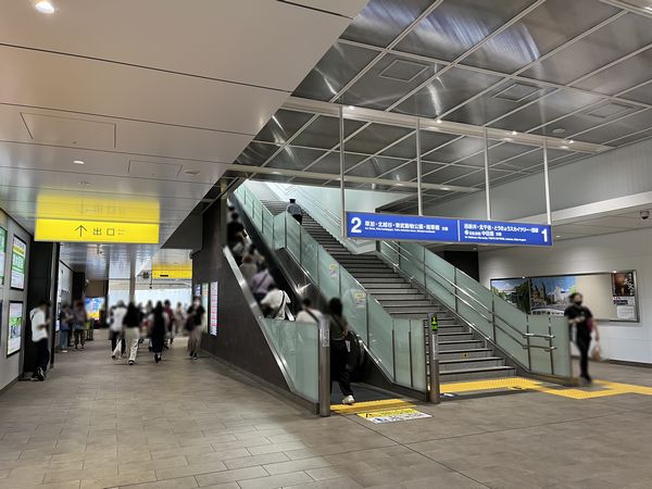 竹ノ塚駅構内の様子