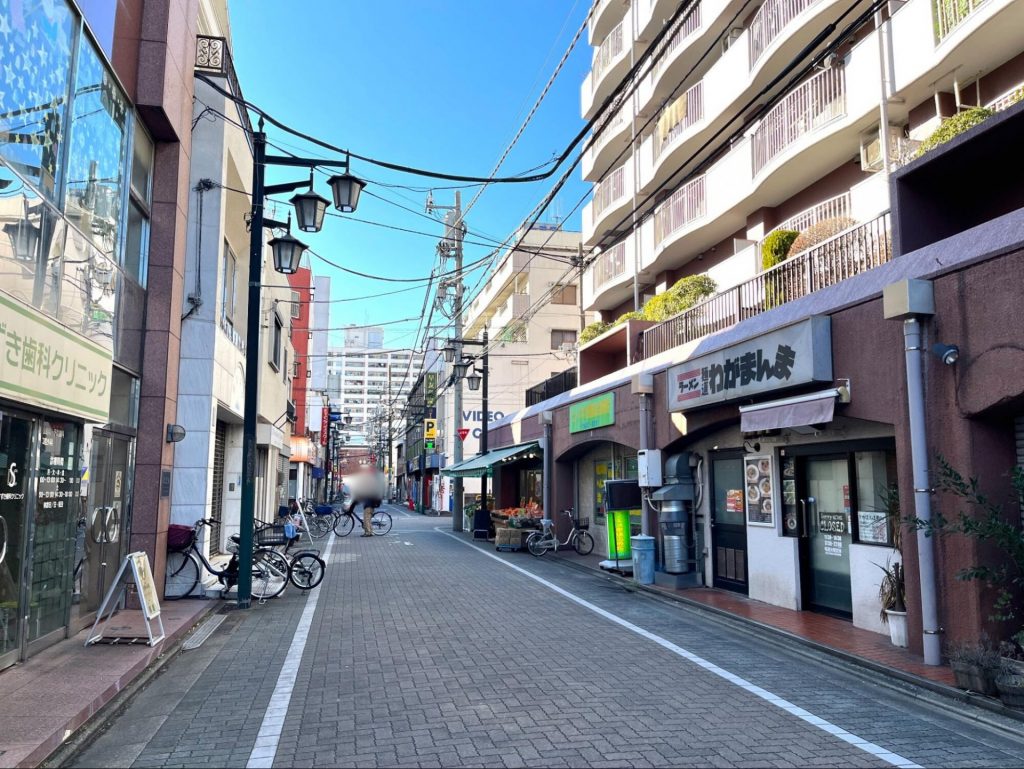 金町中央商店街の一角