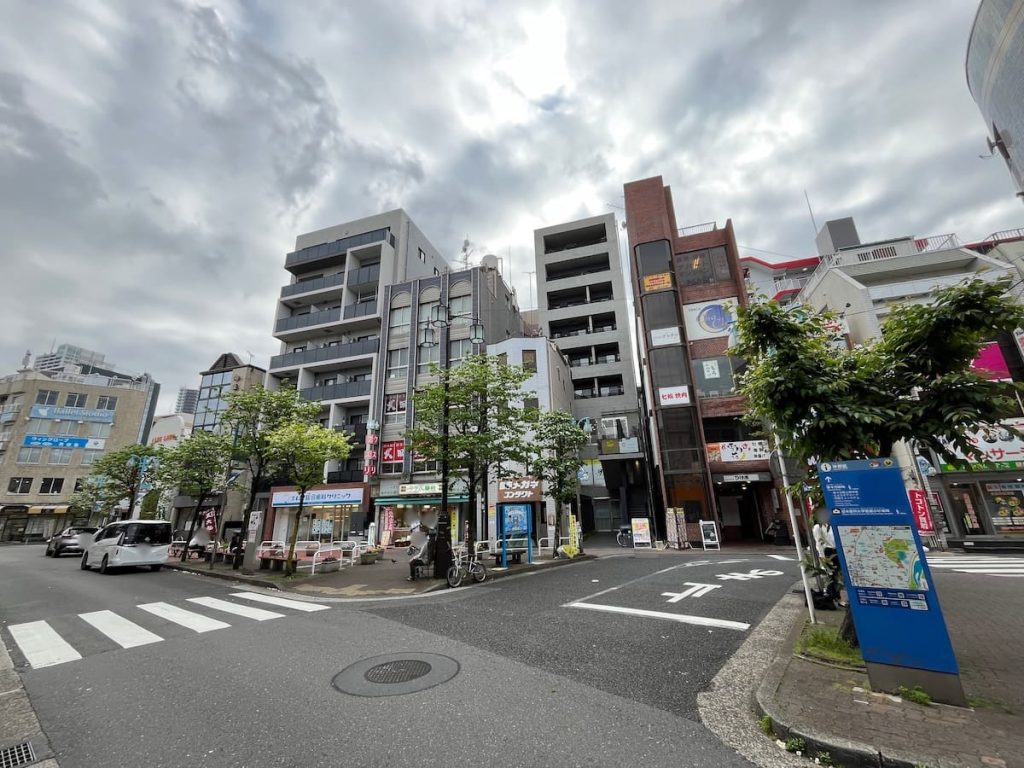 新丸子駅 西口側の街並み