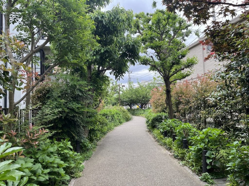 烏山(からすやま)川緑道