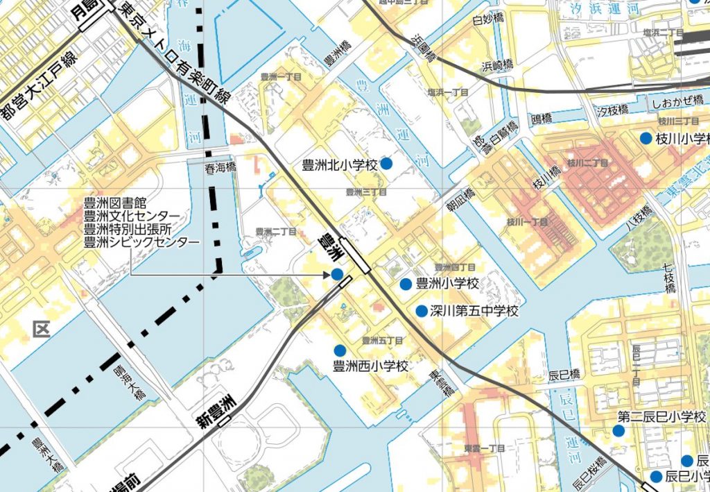 江東区大雨浸水（内水）ハザードマップより引用