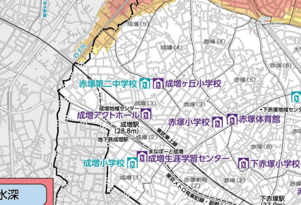 板橋区 洪水ハザードマップ